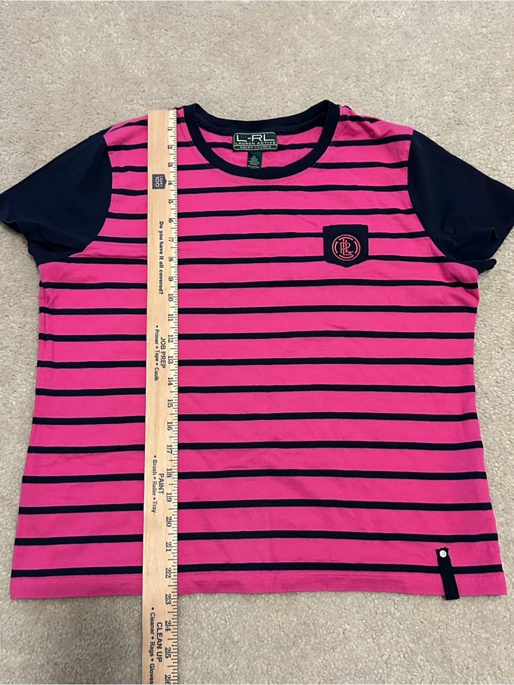 Ralph Lauren Pink & Navy Striped woman’s t-shirt
